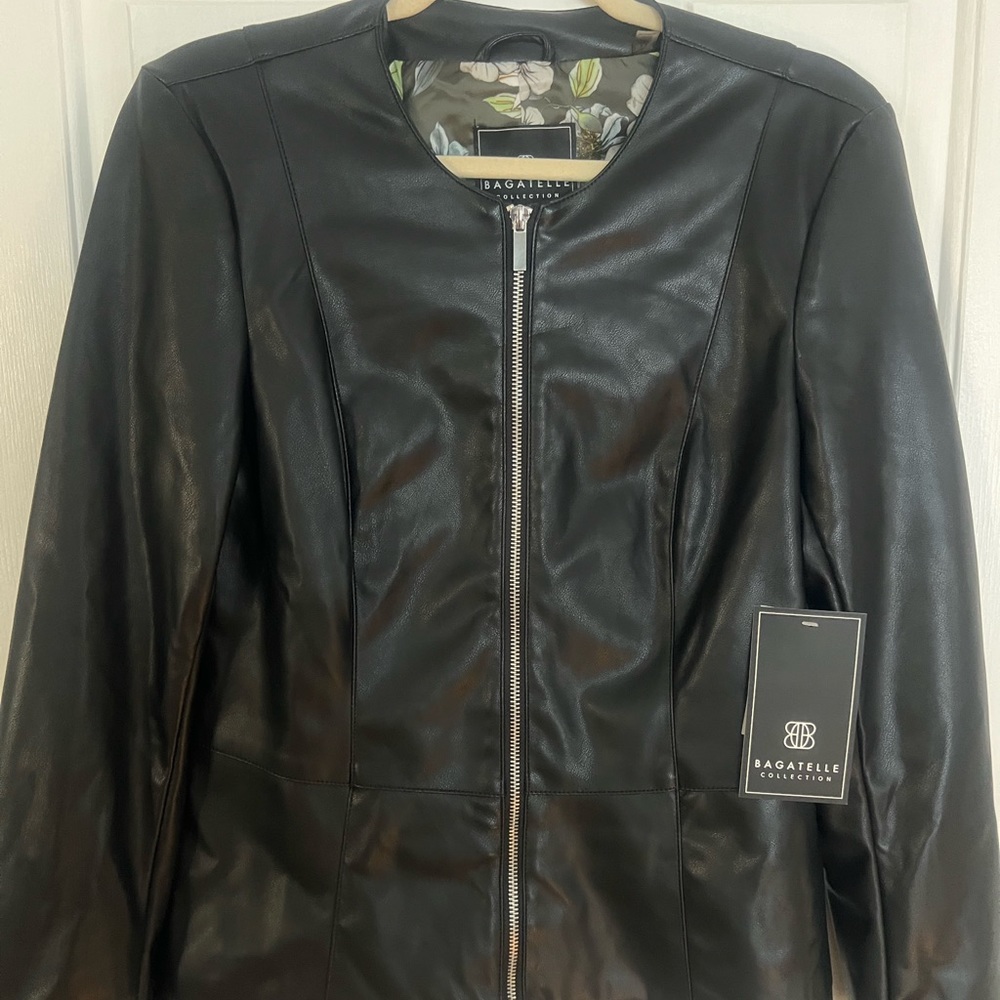 Women’s faux leather tops